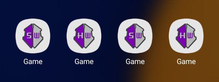 Four icons displayed