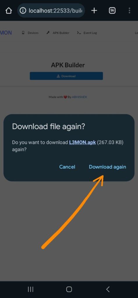 Payload APK example